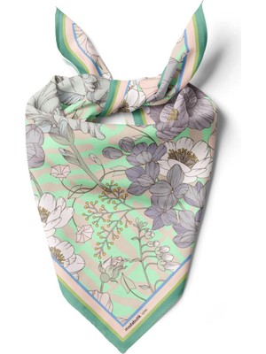Z81 Vıntace Flowers Tasarım Bandana