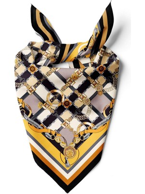 B94 Chaın Belt Desenlı Bandana DG12228