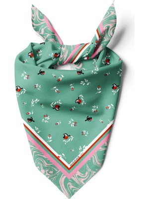 F115 Çıtır Retro Desenli Bandana DG12076