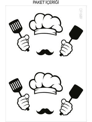 Artikel Aşçı Priz Sticker 21X29 Cm, Elektrik Düğmesi Sticker