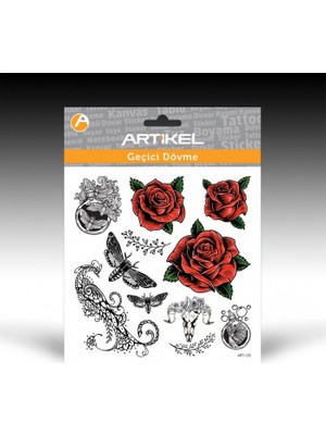 Artikel Artikel ART-125 Geçici Dövme 15,5 x 15,5 cm Geçici Tattoo