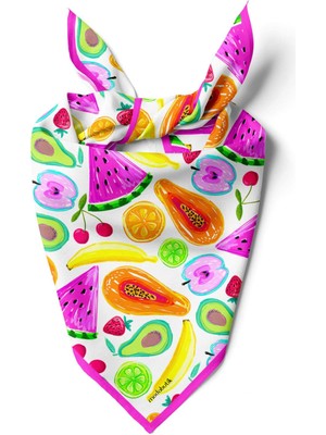 G96 Modabutik Meyve Desenli Bandana