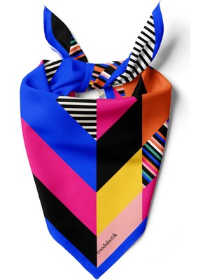 B4 Modabutik Geometrik Desenli Bandana