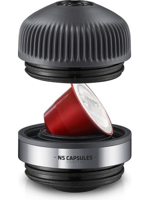 CetKing Nanopresso Ns Adaptörü, Nanopresso Taşınabilir Espresso Makinesi Için Aksesuar, Ns Kapsülleri ile Uyumlu, Seyahat, Kamp Veya Ofis Için Mükemmel (Mini Pressoya Uymaz)
