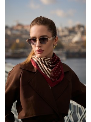 Dscarf Şehir Işıltısı Kadın Fular Bandana V7