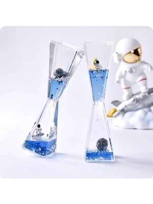 Eco Port Uzay Temalı Dökülen Yağ Kum Saati