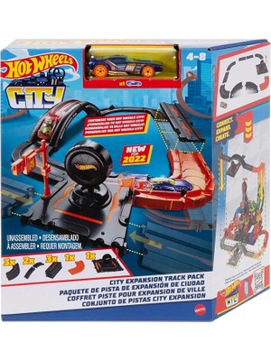 CetKing Wheels Pist Dünyası Oyun Seti Hot Wheels™ Pist Dünyası Seti, 1 Adet Arabayla Birlikte 10 Parça Set, 4 Yaş ve Üzeri Çocuklar Için Hediye HDN95