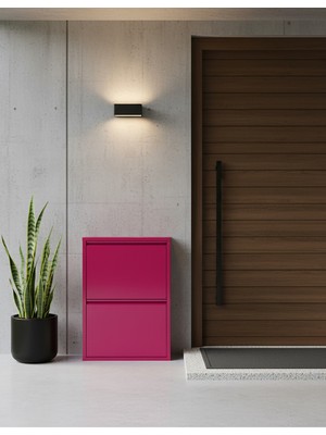 Meyora 2'li Metal Ayakkabılık - Pembe