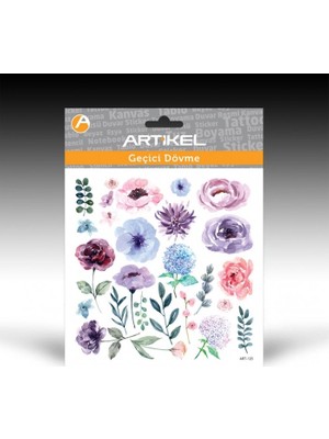 Artikel Artikel ART-123 Geçici Dövme 15,5 x 15,5 cm Geçici Tattoo