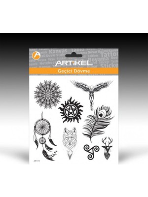 Artikel Artikel ART-115 Geçici Dövme 15,5 x 15,5 cm Geçici Tattoo