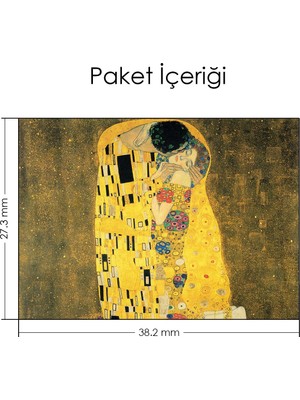 Artikel Gustav Klimt Öpücük Notebook Sticker