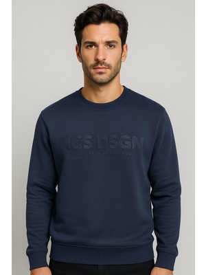 Ncs Jeans Erkek Sweatshirt Bisiklet Yaka Lacivert 1664