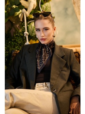 Dscarf Altın Dokunuş Kadın Fular Bandana