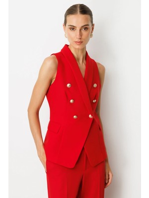 Ekol Kruvaze Yaka Kapak Cepli Yelek