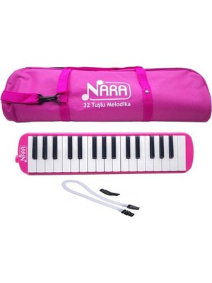 CetKing 32 Tuşlu Çantalı Melodika Pembe