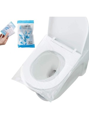 CetKing Hijyenik Tek Kullanımlık Klozet Kapağı Poşeti 50 Adet