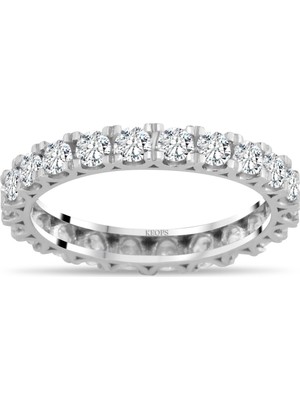 Keops Pırlanta F Renk 1.50 Karat Pırlanta Tamtur Yüzük- Idl Sertifikalı