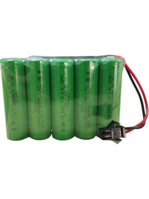 Noip Sertec 6V 5S1P Aa 800 Mah Kablo + Siyah Konnektörlü Oyuncak Pili (944944)