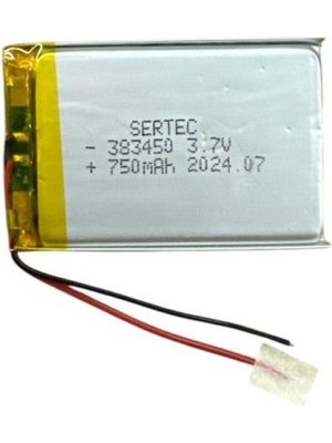 Noip 383450 3.7V 750 Mah Li-Polymer Pil DEVRELI/1.5A (944944)