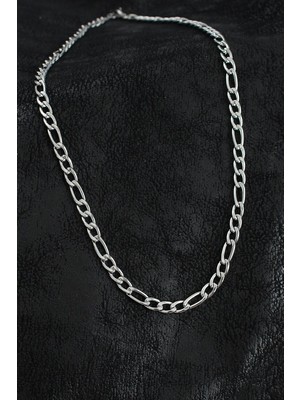 Vice Avm 316L Çelik Kalın Figaro Zincir Model Gümüş Renk Erkek Kolye EB-53-vice/(1395) 1987