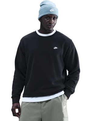 Nike FN3886-010 Nike Club Erkek Şardonlu Crew Sweatshirt