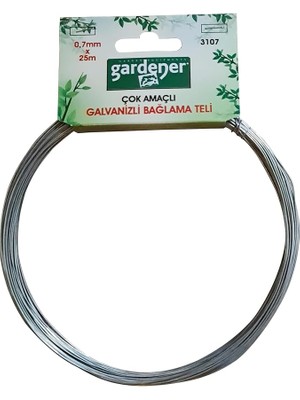 CetKing 3107 Galvanizli Çok Amaçlı Bağlama Teli - 0,7mm x 25M
