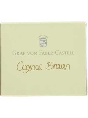 CetKing Von Faber-Castell Dolma Kalem Kartuşu 6'lı Konyak