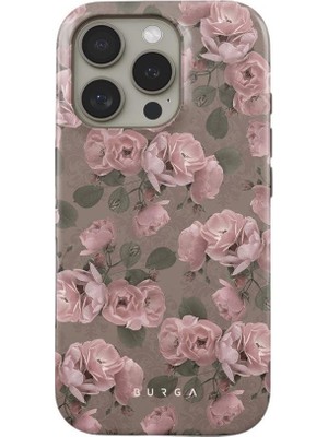 Kılıf House Iphone Uyumlu BURGA Çift Tabanlı Dayanıklı Vintage Glamour Desenli Kılıf