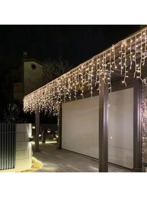 Ett 2m 75 LED Çakarlı IP65 Dış Mekan Saçak Perde
