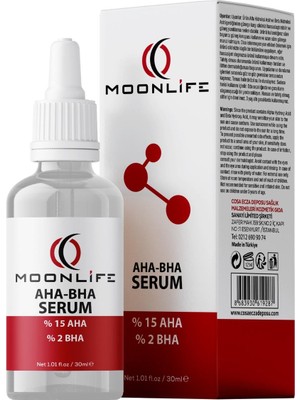 Moonlife Aha Bha Leke Serum (%15 Aha %2 Bha) 30 ml