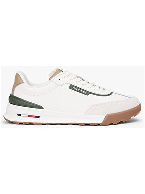 Tommy Hilfiger Erkek Retro Runner Mix Spor Ayakkabı