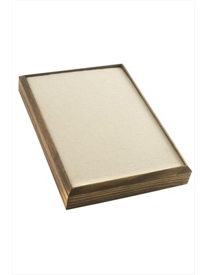 Ahşap Anfora Kumaş Piercing Küpelik 18*24 cm
