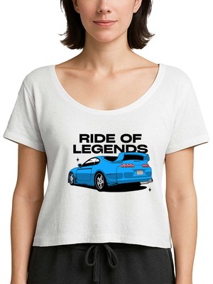 Zepplin Giyim Toyota Supra Ride Of Legends Beyaz Kadın Tişört