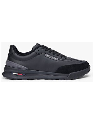 Tommy Hilfiger Erkek Retro Runner Mix Spor Ayakkabı