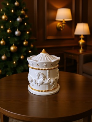 Nox Atelier Dekoratif At Figürlü Kapaklı Mumluk – Özel Tasarım - Iç Mekan Aksesuar - Hediyelik - Özel Gün