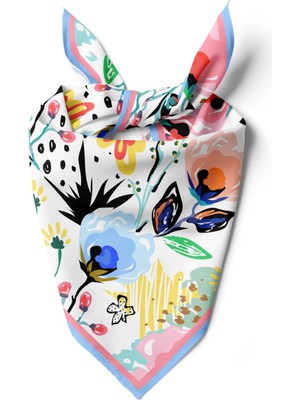 B7 Modabutik Çiçek Desenli Bandana