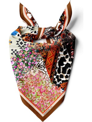 H17 Etnıc Flowers Patchwork Bandana
