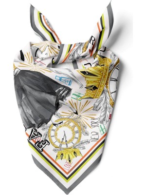 C110 Coloeful Abtract Tasarım Bandana