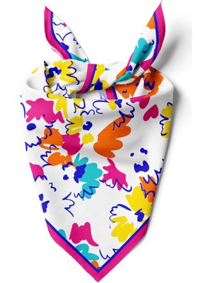 C5  Modabutik Renki Çiçek Desenli Bandana