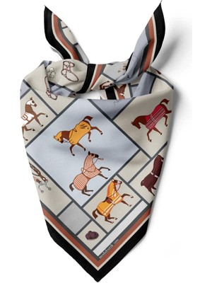 Y53 Modern Horse Tasarımlı Bandana DG12084