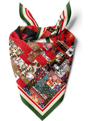 F71 Patchwork Folklorık  Bandana  DG11988