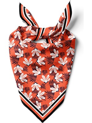 F66 Modern Flowers Tasarımlı Bandana  DG11984