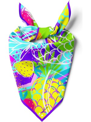 G98 Modabutik Meyve Desenli Bandana