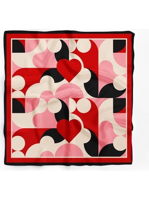 Vissona Kalp Desenli Ipek Bandana