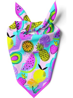 G99 Modabutik Meyve Desenli Kadın Bandana