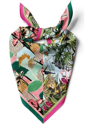 A82 Tropıcal Tasarımlı Bandana DG12458