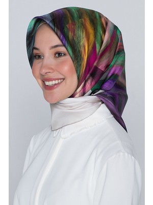Armine Saf Ipek Eşarp (Nostalji Sura) (S) 8339D
