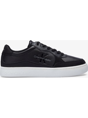 Calvin Klein Cupsole Low Leather Mens Sneaker Hakiki Deri Erkek Günlük Spor Ayakkabı Siyah
