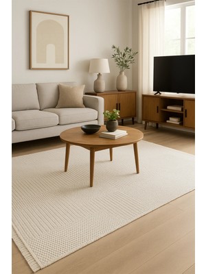 Kalvi 11 Beyaz - Salon, Koridor (Yolluk), Mutfak, Antre, Yatak ve Oturma Odası Halısı