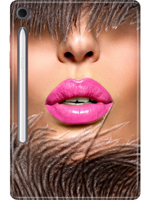 Adasena Samsung Galaxy Tab S10 Lite SM-X400 10.9" Kılıf Tablet Için Desenli Silikon Kapak - Makeup
